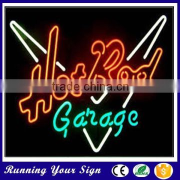 Hot sale light up hot rod garage portable neon signs