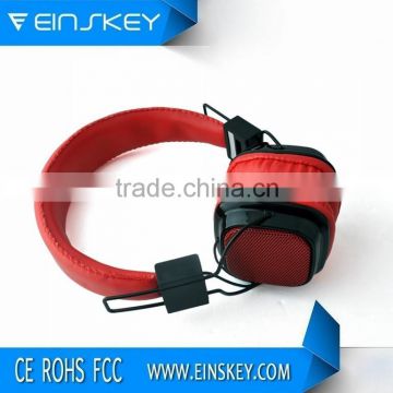Active noise cancelling headphones with microphone spiral wire for mobile phone