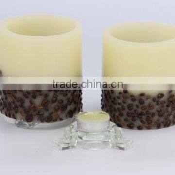 dried flower design candle for decoration wholesale