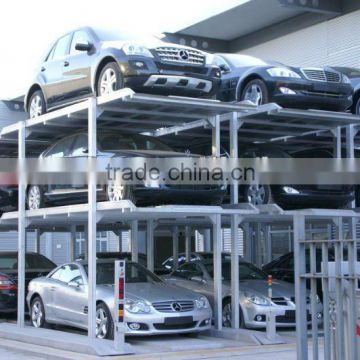3 tier mechanical car showroom parking lift