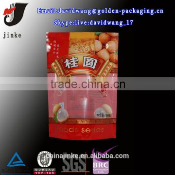 Stand up dry fruit plastic bag