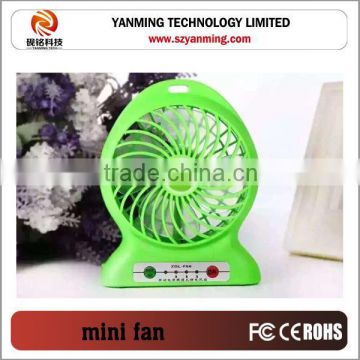 USB Portable Fan Desk Mini Electric Rechargeable Fans