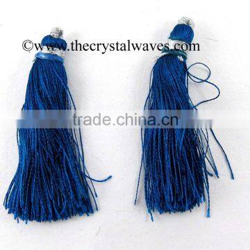 Peacock Blue Color Tassels