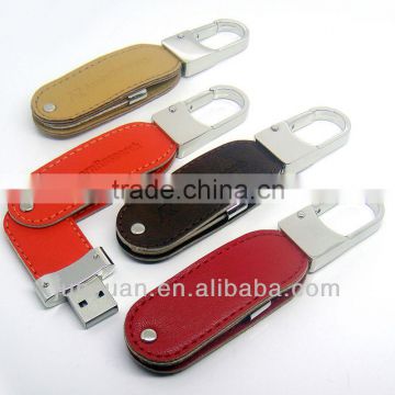 custom leather swival USB dirve