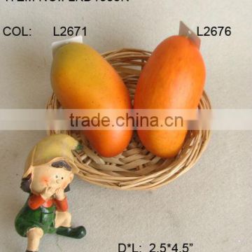2014Artificial Fake Fruits 2.5*4.5 Inch Artificial Polyfoam Mango House Decoration