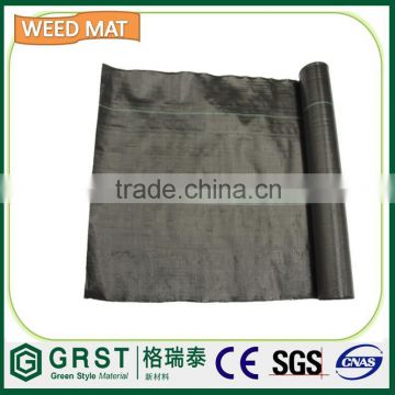Black weed control cover mat/fabric