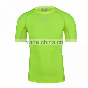 Fashion Men Short Sleeve O-Neck Compression T Shirts Tops Sports Tights Fitness Base Layer Tops
