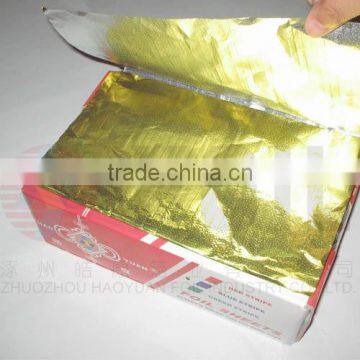 pop-up foil for food packing and hamburger paper