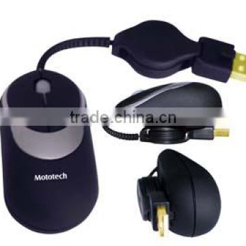The mini portable retractable optical mouse perfect for laptop PC