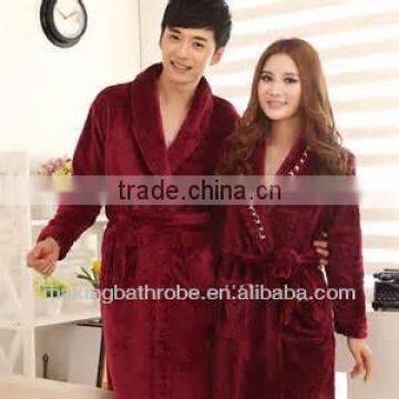 male & female high grade Casual couple home bathrobe