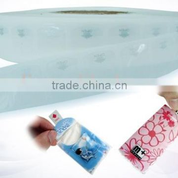 resealable Handkerchief Label Custom wet tissue packaging adhesive label