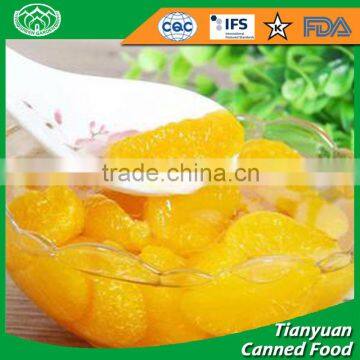 Manufacturer price fresh mandarin light syrup sweet canned orange