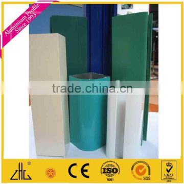 WOW!!!factory price per kg/ton white powder coated aluminium profiles for trunk and connectors with different colors selling