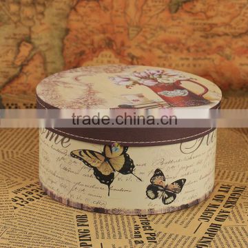 round high quality paper packaging pretty hat boxes