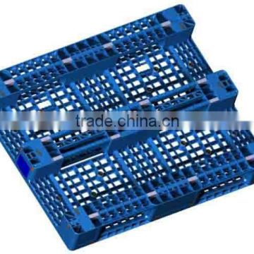 WDD-1210WCF4 Plastic Rackable Pallet with 4 Iron Bars