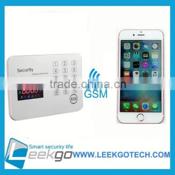 Wireless LED GSM PSTN dual network intelligent Home Security DIY Burglar House Alarm System