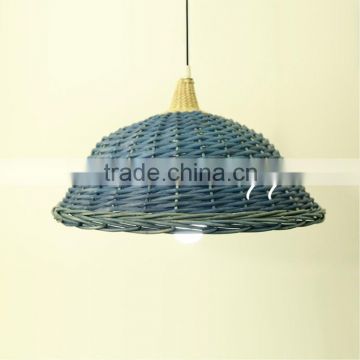 mini wholesale colored wicker lamp shades for home decoration
