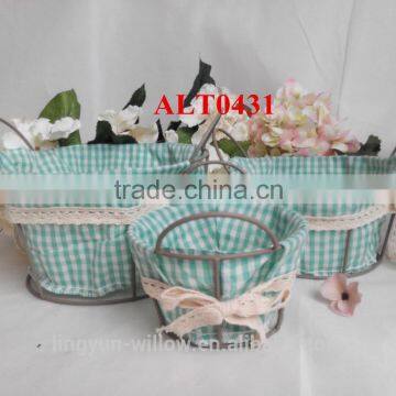 china lining wire baskets for home decoration and storage