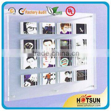 plexiglass picture frame hang on the wall