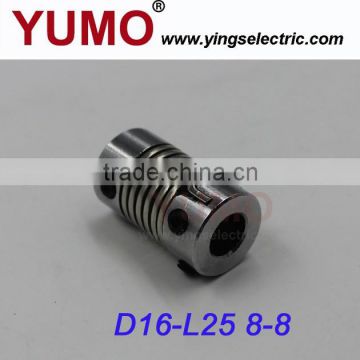 YUMO (LP D16 L25 8X8) Spring Bellows Encoder Couplings