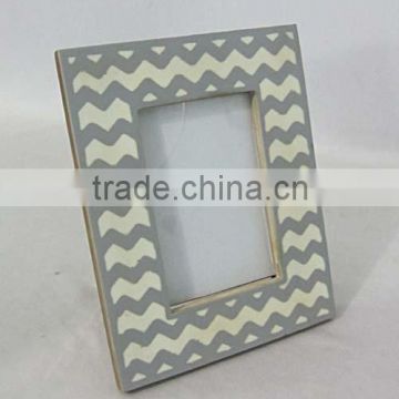 Mdf photo frame With Covered Border of White Bone, Picture Frame