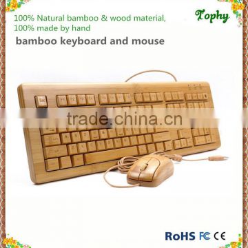 The fashionable and best Wooden keyboard and mouse, latest Wired Bamboo Keyboard and mouse