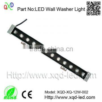 2014 newest design CE&RoHS RGB 12W led wall washer for outdoor lighting with 3 years warranty