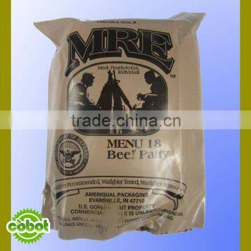 convenient instant foods MRE for armies hiking