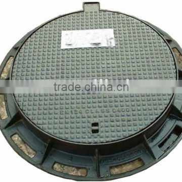 ductile iron grey iron cast iron manhole cover with frame grating D400 C250 B125 EN124 in china