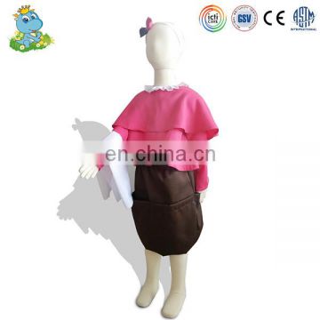 2016 wholesale cheap cute waitress role play costumes for kids