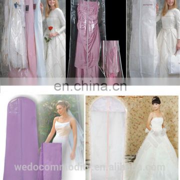 custom long size wedding dress garment bag bridal dress garment bag clear long evening dress garment bag