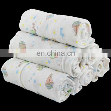 2017 New Design Muslin Sleepy Baby Diaper Hot Sale Print Baby Cloth Diapers Eco-friendly cotton gauze reusable baby diaper