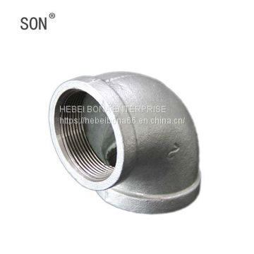 Hot Dipped Galvanized Malleable Iron Pipe Fittings Elbow