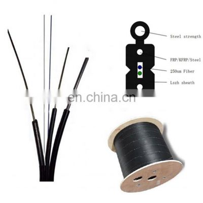 Supply factory ftth 12 core Indoor fiber optic cable hybrid ftth cable