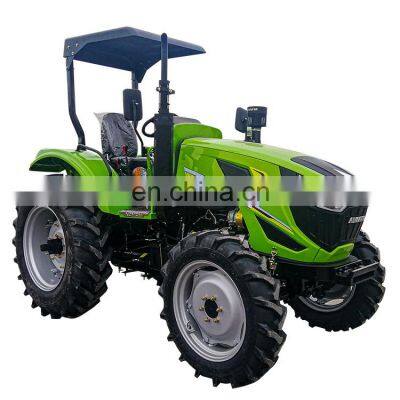 New condition 100hp farm tractor with front loader and backhoe