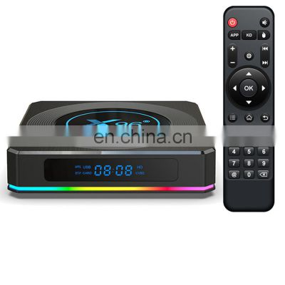 AV1 Support X96 X4 Android 11 TV Box 64GB 32GB X96 S905X4 BT4.1 Wifi Media Player 8K Smart tv Set top box with Remote Control
