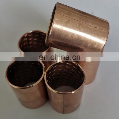 Wrapped Bronze Bush CuSn8P Copper Alloy Brass Spilt Bear With Diamond Oil Sockets to Preserve Oil Grease Agriculture Machinery