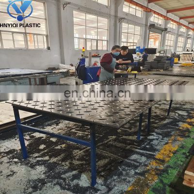 Engineering construction site temporary paving slab HDPE road substrate anti-slip wear-resistant plastic paving mat