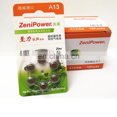 Best Quality Hearing Aids A13 13A e13 ZA13 13 P13 PR48 Zinc Parts Sound Amplifier Battery