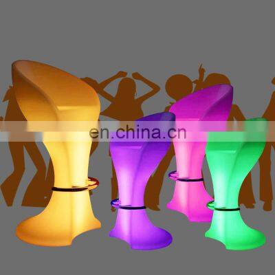 Wedding Supplies Color Changing Bar Tables Modern LED Furniture Illuminated LED Bar Table and Chair Lighting Furniture