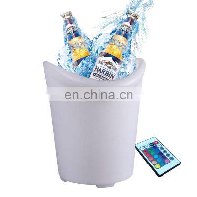 Wine and Beverage Coolers LED Luminous Ice Bucket Induction Recharge Waterproof Lighting Ice Buckets for Bar
