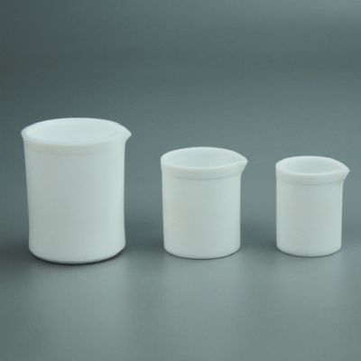 PTFE Pure White Beaker Can be Heated on a Hot Plate Can be Equipped with a Lid