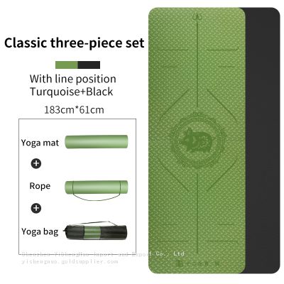 Eco Friendly Non Slip Colorful TPE Custom Logo Gym Yoga mats manufacturer