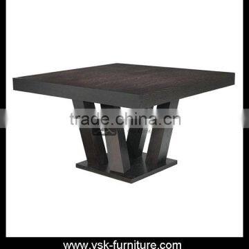 DT-002 Nature Wood Veneer Square Dining Table New