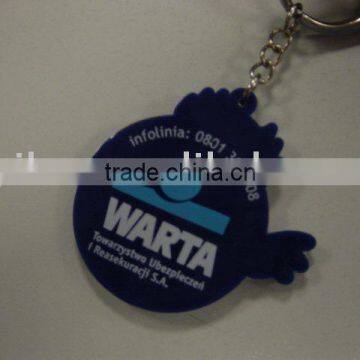 2d custom shaped soft pvc keychain