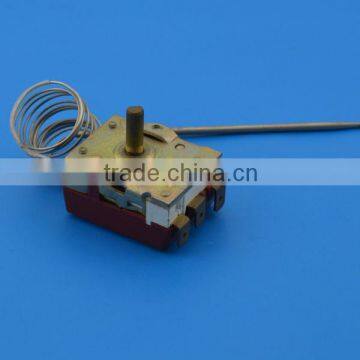 Electric water heater capillary thermostat