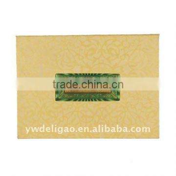 Color Foil Stamping Logo Flower Embossed Weaving Wrapping Arabia Honor Certificate, Good Quality Certificate