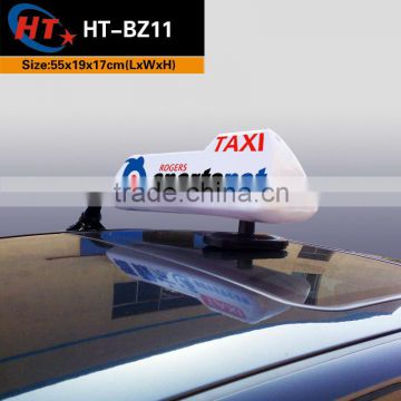New magnet or pull hook type led auto slim taxi top ad