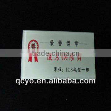 2013 Guangdong best sell rectangle white company name tags