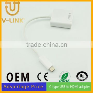 High quality high speed 3.1 usb cord c type to hdmi converter with high quality data transfer